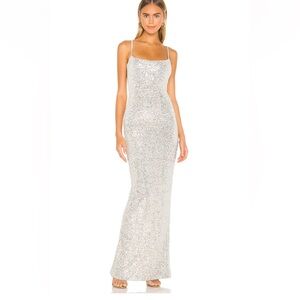 Nookie - Lovers Nothings Sequin Gown in Silver